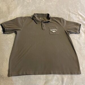 Princess Cruises Shirt Men XL Green Polo Short Sleeve Embroidered Pocket‎ Casual